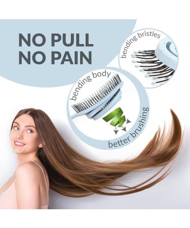 marQus Detangle Hair Brush - Ultra-soft Bristles for Men & Women - Tangle-Free Hair, Wet & Dry Use - 1pcs Arctic Brush - Buy Online on SooperMarket.com