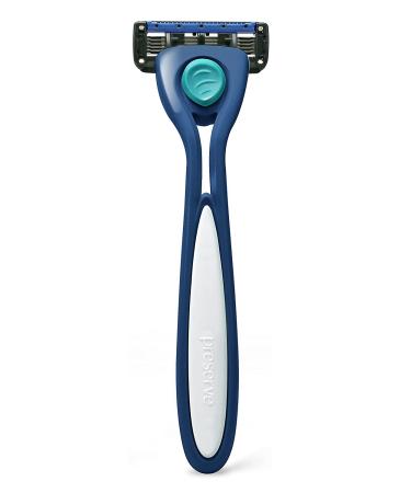 Preserve Shave 5 Blade Refillable Razor - Eco-Friendly, Recycled Materials, Assorted Colors - Buy Online on SooperMarket.com