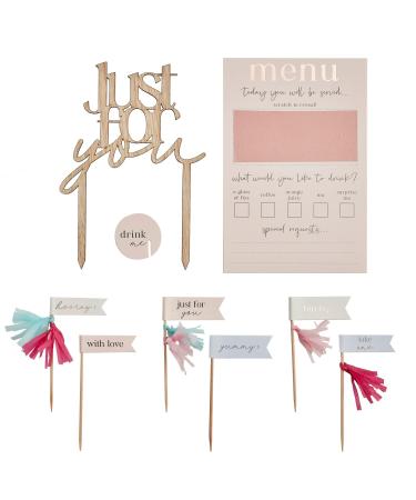 Ginger Ray 'Best Mum Ever' Customisable Rose Gold Breakfast In Bed Set Breakfast Set