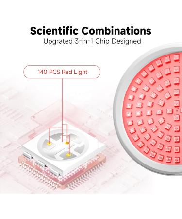 Red Light Lamp with Base Red Light Lamp with Timer 140LEDs Red Light Lamp Dimmable Brightness Red Light - Buy Online on SooperMarket.com