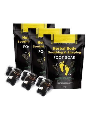 Fulvic Soak Detox Parasite Bath Fulvic Soak Herbal Detox&Shaping Cleansing Foot Soak Beads Fulvic Foot Soak Body Detox Foot Soak Beads For Relax Your Body (15PCS)
