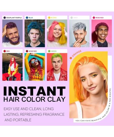 immetee Temporary Hair Color Wax Hair Dye Wax for Kids Adult DIY Hair Color for Party Cosplay Christmas Makeup Wash Out Easily. (3.38 Fl oz/100ml) (RED) - Buy Online on SooperMarket.com