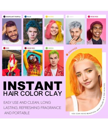 Immetee Hair Color Wax - Temporary Washable Hair Tint for Kids & Girls | Perfect for Christmas Parties & Cosplay - 100g Clay Yellow - Buy Online on SooperMarket.com