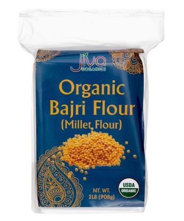 Jiva Organics Organic Millet Flour 2 Pound Bag - Bajri, Bajra, 100% Natural & Non-GMO 2 Pound (Pack of 1)