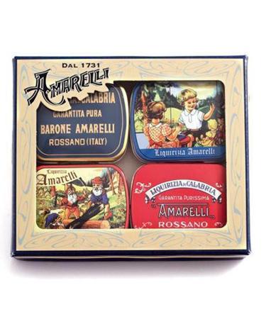 Pure Licorice Gift Box: Black Licorice Mint Liquorice Candies Anice Licorice Sweets | 4x20gr