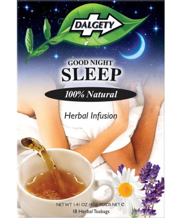 Dalgety Good Night Sleep Herbal Infusion 40g Cartons - 100% Natural Caffeine Free Tea Great for Sleep Insomnia and Night-time Anxiety. (6 Pack) - Buy Online on SooperMarket.com