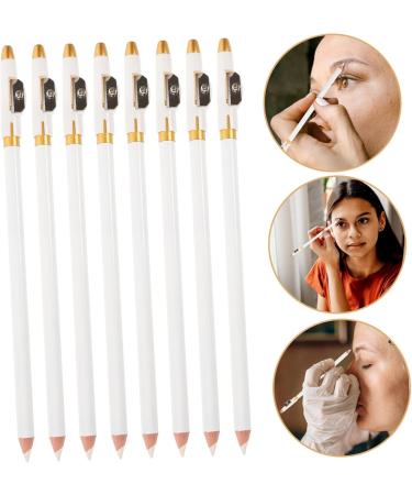 BELLIFFY 12pcs Eyebrow Pencil Sharpener Eyebrow Pencils Eyebrow Pencil for Makeup Wooden White - Buy Online on SooperMarket.com