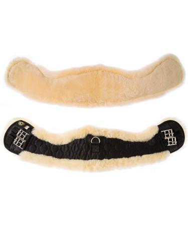 Merauno Sheepskin Dressage Girth Western Moon Girth Dressage-70cm 27.6" (70cm) - Buy Online on SooperMarket.com