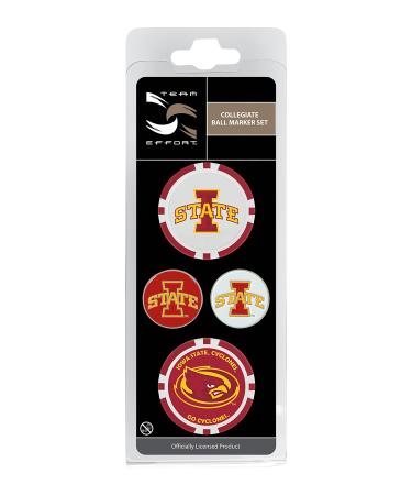 Team Effort Collegiate Ball Marker Set Iowa State Cyclones