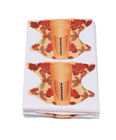 Eco-Friendly 100pcs Nail Extension Forms - Orange | For Nail Artists, Salons & Home Use - Buy Online on SooperMarket.com