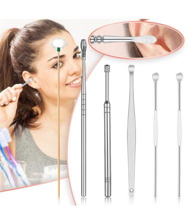 Stainless Steel Ear Wax Spring Tool Set for Gentle Ear Cleaning - Beauty Tools for Safe Ear Picking & Massage - Includes Soft Ear Plugs - 1 Count - Buy Online on SooperMarket.com
