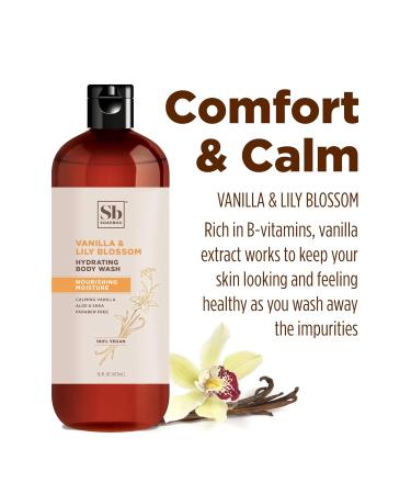 Soapbox Vanilla & Lily Blossom Body Wash 16oz (Pack of 3) - Moisturizing Cleanser with Aloe Vera & Shea Butter | Paraben, Gluten, Silicone Free - Vegan & Cruelty-Free - Buy Online on SooperMarket.com