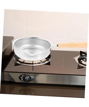 IMIKEYA Stainless Steel Pot Non Stick Fry Pan Griddle Honeycomb Fry Pan Non Stick Honeycomb Frying Pans Small Frying Pan Breakfast Pan Kitchen Pan Wood Egg Cooking Utensils - Buy Online on SooperMarket.com