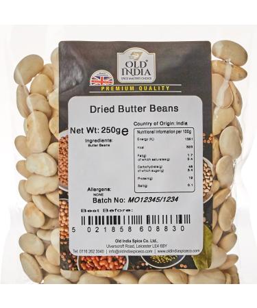 Old India Dried Butter Beans 250g - Buy Online on SooperMarket.com
