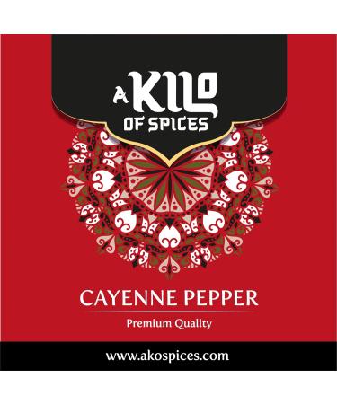 Cayenne Pepper Powder 1 kg - Premium Quality Ground Chili Spice for Tacos & Seasoning | Vegan-Friendly - Buy Online on SooperMarket.com