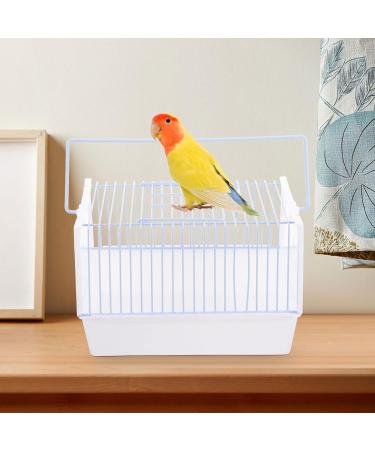 Portable Pet Bird Cage with Wooden Perch & Water Bottle - Ideal for Budgies, Conures, Cockatiels & Parakeets - Buy Online on SooperMarket.com