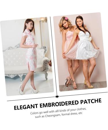 Operitacx 2 Pairs Flower Cloth Sticker Decor Sequin Applique Clothing Patch Stickers Wing Bride Accessories - Buy Online on SooperMarket.com