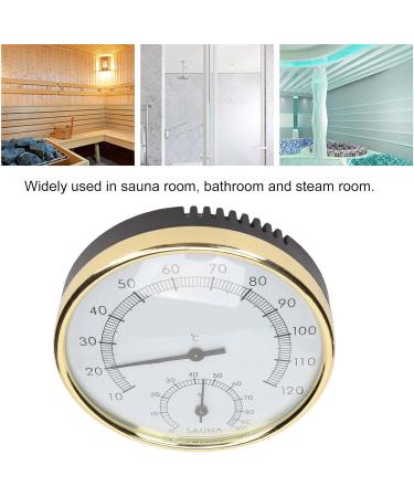 Premium Stainless Steel Sauna Thermometer & Hygrometer - Wall-Mounted Sauna Oven Accessories with Clear Scale for Optimal Sauna Experience - Buy Online on SooperMarket.com
