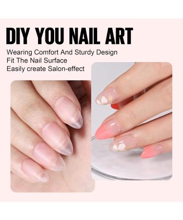 Buy Tomicca Nail Tips & Glue Gel Kit - 240pcs Soft Gel Full Cover Nail Tips for Extensions | 8-in-1 Nail Glue & UV Lamp - Buy Online on SooperMarket.com