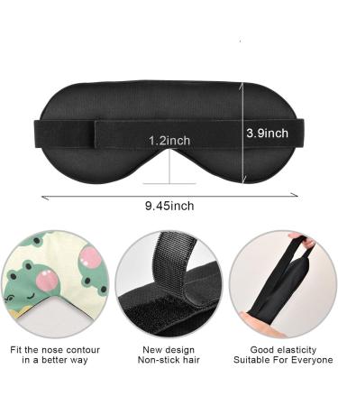 Haskirky Light Blocking Eye Mask - Breathable & Adjustable for Men and Women - Perfect for Travel, Yoga, Meditation, Office Deep Sleep - Comfortable & Smooth - Frog Duck Design - Buy Online on SooperMarket.com