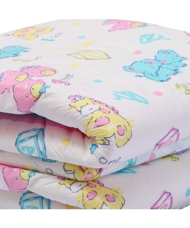 LittleForBig Adult Brief Diapers - Vintage Baby Print 10 Pack | ABDL Diaper Lover Essentials - Buy Online on SooperMarket.com