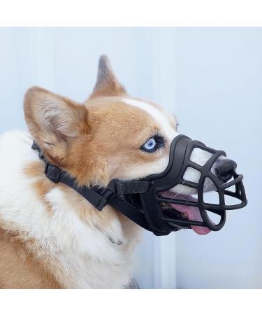 Premium Silicone Dog Muzzle - Basket Style for Medium & Large Dogs | Anti-Bark Solution | International Shipping - Buy Online on SooperMarket.com
