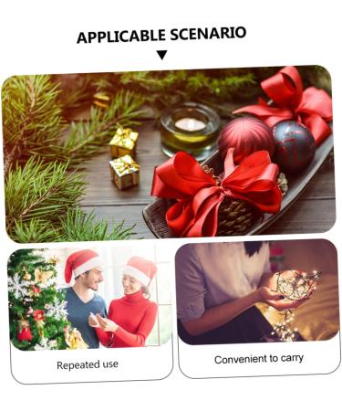 KOMBIUDA 10pcs Christmas Bronzing Gauze Bag Sheer Bags Santa Bags Drawstring Bag Candy Calendar 20 17 4CM Assorted Color 1 - Buy Online on SooperMarket.com