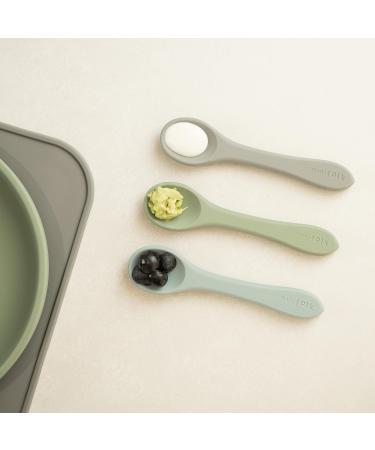 Minifolk Silicone Baby/Toddler Feeding Spoons - Set of 5 | Baby/Toddler Essentials for Weaning | Dishwasher Safe (Set of 3) - Buy Online on SooperMarket.com