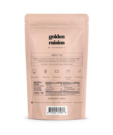 Gourmanity South African Golden Raisins 2 LB Bulk Pack - Sultanas for Baking - No Sugar Added - 32oz - Buy Online on SooperMarket.com