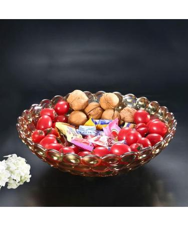 Kitchen Countertop Fruit Rack Fruit Basket Fruit Bowl Fruit Basket Bowl Fruit Basket Creative Crystal Glass Bead Dot Fruit Bowl for Kitchen Decoration Colorful Gold Black Fruit (Color : OneColor) - Buy Online on SooperMarket.com