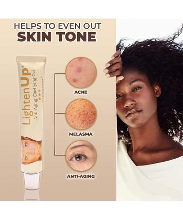 LightenUp Anti-Aging Skin Brightening Gel - 1 Fl oz | With Alpha Arbutin, Argan Oil, Vitamin C - Buy Online on SooperMarket.com