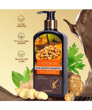 Hair Growth Shampoo with Biotin & Castor Oil | Anti Hair Loss & Hair Thickening | Strengthen & Restore Damaged Hair - 11.8 oz - Buy Online on SooperMarket.com