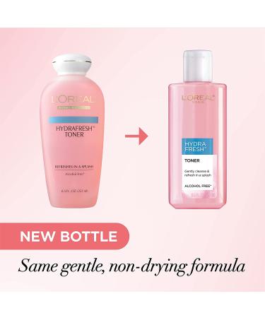 L'Oreal Paris HydraFresh Toner - Alcohol-Free Face Toner with Pro-Vitamin B5 for Smooth & Bright Complexion 8.5 Fl Oz (Pack of 2) - Buy Online on SooperMarket.com