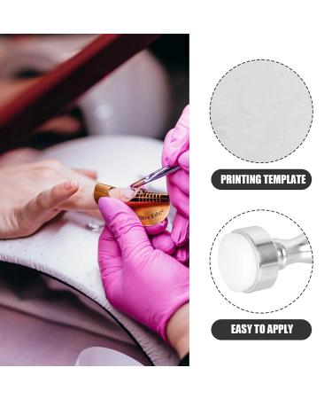 Lurrose Nail Stamp Set | Clear Nail Art Plate & Manicure Tools - International Shipping Available - Buy Online on SooperMarket.com