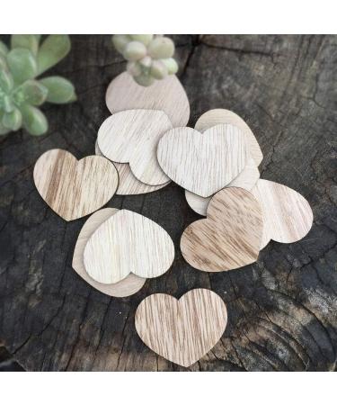 Y&K Homish Wooden Hearts Guest Book - Pack of 50 Blank Wood Signs for DIY Party Decor (Brown) - Buy Online on SooperMarket.com