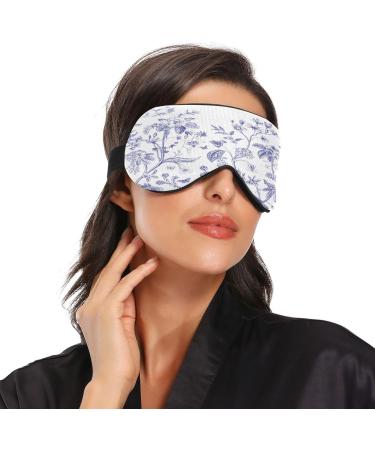 WELLDAY Chinoiserie Flowers Birds Sleep Mask - Soft Comfort Blindfold for Men and Women - Buy Online on SooperMarket.com