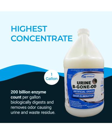 Urine B-Gone-OD: Professional Pet Urine Enzyme Cleaner & Odor Eliminator for Artificial Grass Concrete - 1 Gallon (128 Fl Oz) - International Shipping Available - Buy Online on SooperMarket.com