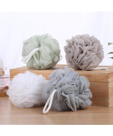8-Pack Small Mesh Pouf Bath Sponges - Exfoliating Shower Ball Set - Buy Online on SooperMarket.com