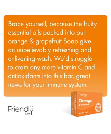 Buy Orange Grapefruit Soap Bar - 95 GR | Natural Skincare | International Shipping - Buy Online on SooperMarket.com