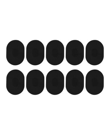 Milageto 10 x Patches Sports Stickers Sweatproof Overpatch Tapes Non-Slip Patches for Fitness Cycling Climbing Black