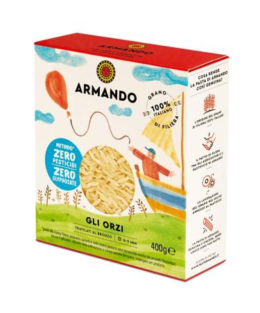 4 x Armando Barley Pasta 400 g (4 Packs of 400 g) 1.6 kg Zero Pesticides Zero Glyphate