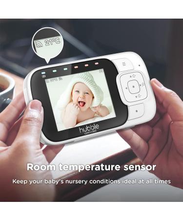 Hubble View+ 2.8 Baby Monitor with Camera | Pan Tilt Zoom | Night Vision | Room Temperature Monitor | 2-Way Talk | 1000ft Range | No Wifi | Sound Level Indicator - Buy Online on SooperMarket.com