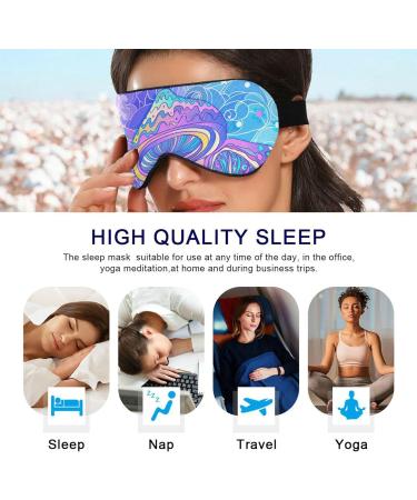 Haskirky Light Blocking Eye Mask - Breathable & Adjustable for Adults - Ideal for Travel, Yoga, Meditation & Deep Sleep - Buy Online on SooperMarket.com