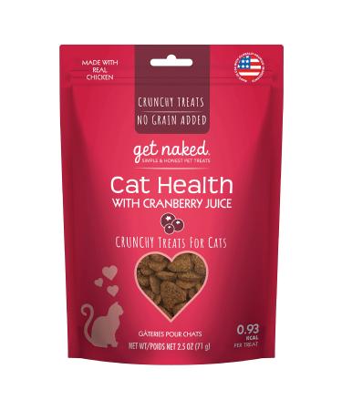 Get Naked Urinary Health Crunchy Treats For Cats, Cranberries, (1 Pouch), 2.5 Oz