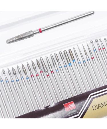 Diamond Cuticle Dead Skin Clean Grinding Burrs Set Drill Bits Dead Skin Nail Files Manicure Tool for Nail Salon Personal Manicure Grinding Polishing Peeling - Buy Online on SooperMarket.com