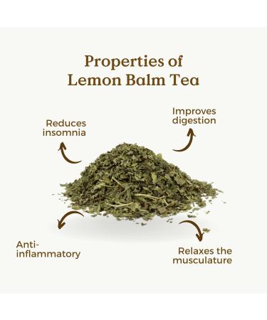 Lemon Balm Tea Organic 100g (50 Cups) | Organic Lemon Balm Leaves Clean and Dried REPLANTEA - Buy Online on SooperMarket.com