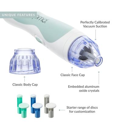 PMD Personal Microderm Classic - At-Home Microdermabrasion Machine for Face & Body - Exfoliating Crystals & Vacuum Suction for Fresh, Radiant Skin (Grey) - Buy Online on SooperMarket.com