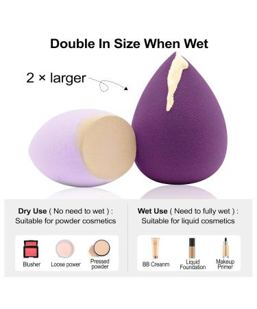 7-PC Multi-Colored Makeup Sponge Set | Beauty Blenders & Mini Sponges for Flawless Liquid Foundation & Powder Application - Buy Online on SooperMarket.com