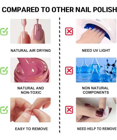 Trendyfave Pink Nail Polish Long Lasting Nail Varnish Pastel Quick Dry Nail Polish Nail Polish Non-Toxic Water Based Formula Nail Polish for DIY Nail Art No Need Baking - Buy Online on SooperMarket.com