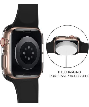 ZEBRE 4-Pack Apple Watch 44mm Case with Built-in HD Screen Protector - Compatible with Apple Watch Series 4/5/6/SE - Clear - 44mm - Buy Online on SooperMarket.com